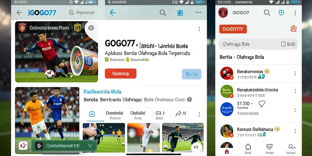 Tampilan antarmuka pengguna GOGO77 yang menarik dan informatif.