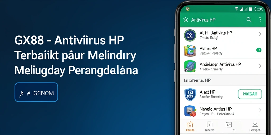 Tampilan antarmuka GX88 yang sederhana dan fungsional.