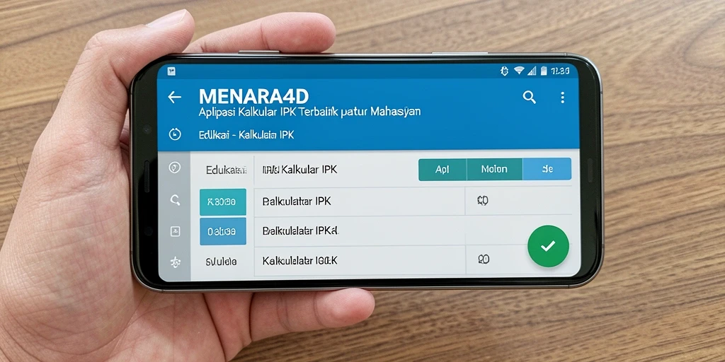 Antarmuka sederhana dan fungsi Kalkulator IPK yang efisien.