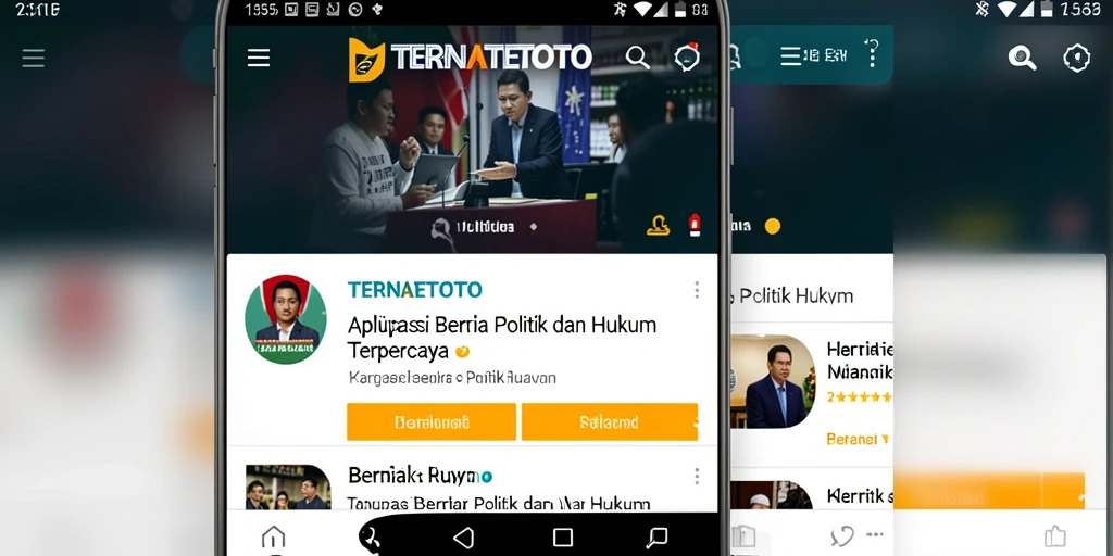 Tampilan antarmuka aplikasi TERNATETOTO yang menarik dan informatif.