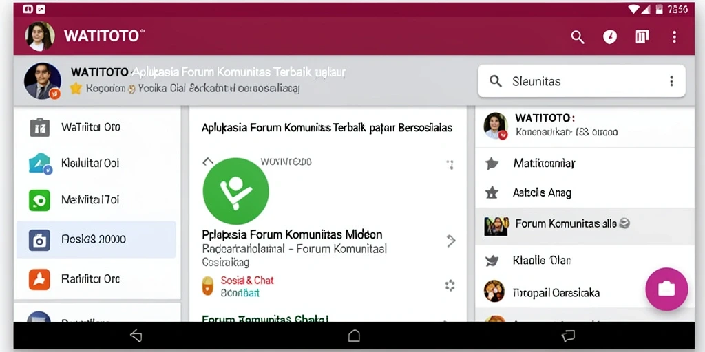 Antarmuka pengguna WATITOTO yang menarik dan fungsional.