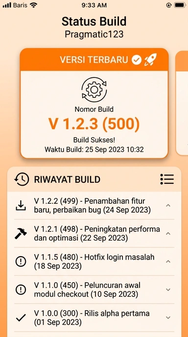Riwayat Versi pragmatic123 untuk Pengguna Android